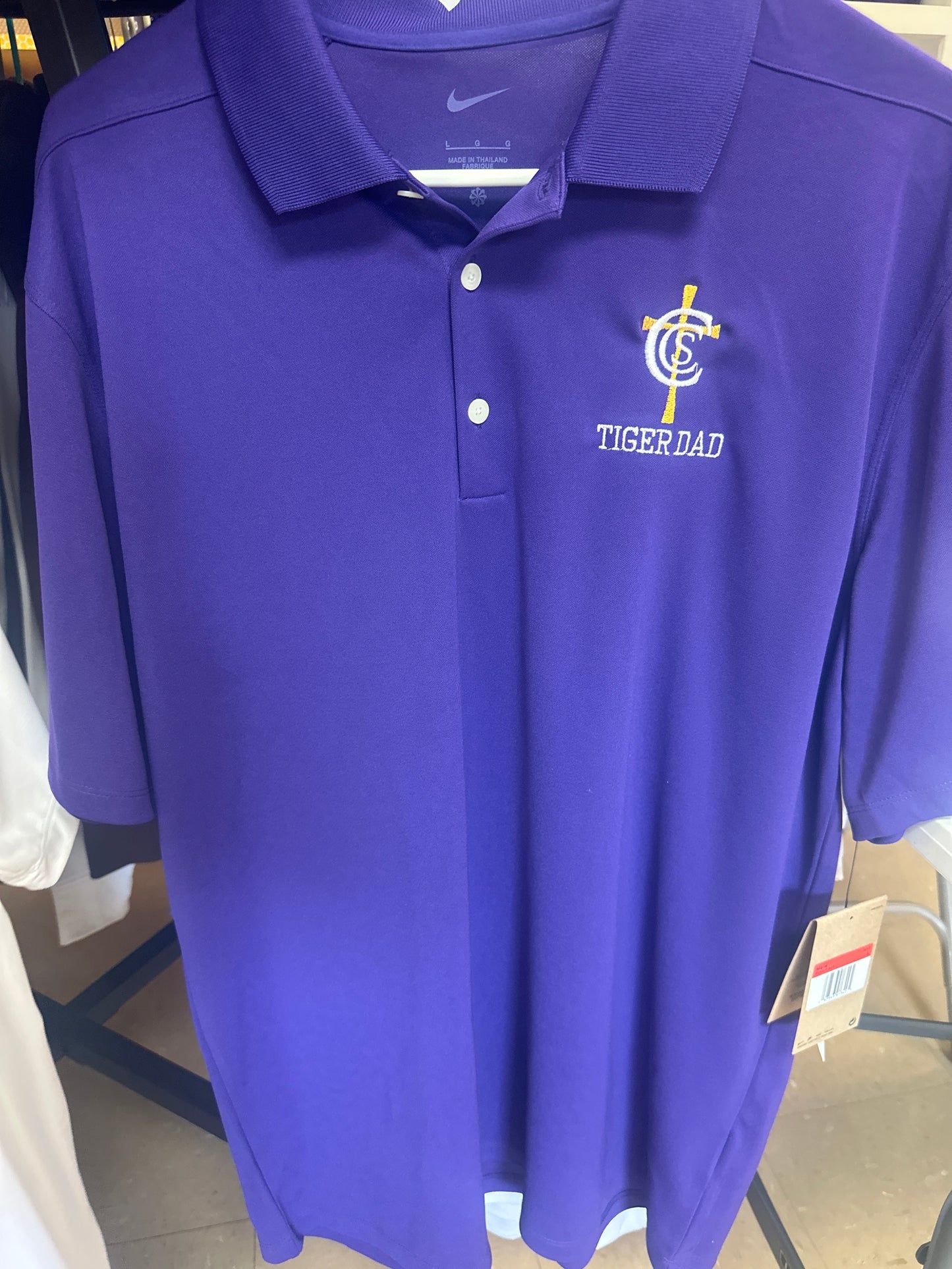 Nike Polo- Purple: TIGER DAD