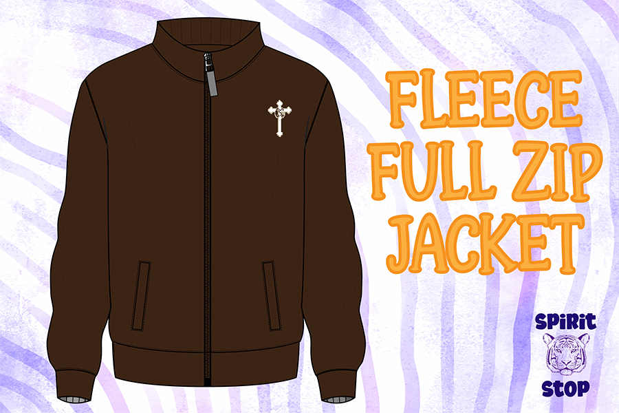 CCS FLEECE FULL ZIP (BROWN)