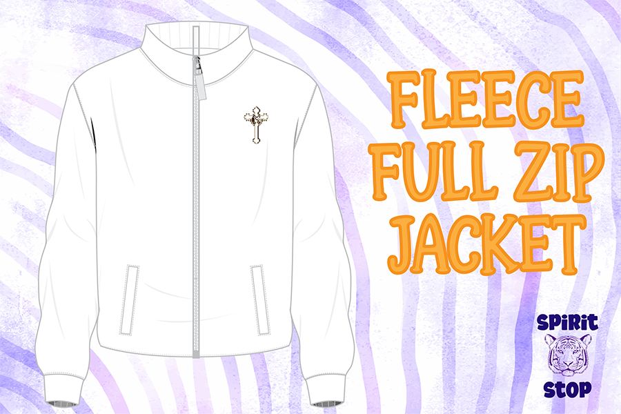 CCS FLEECE FULL ZIP (WHITE)