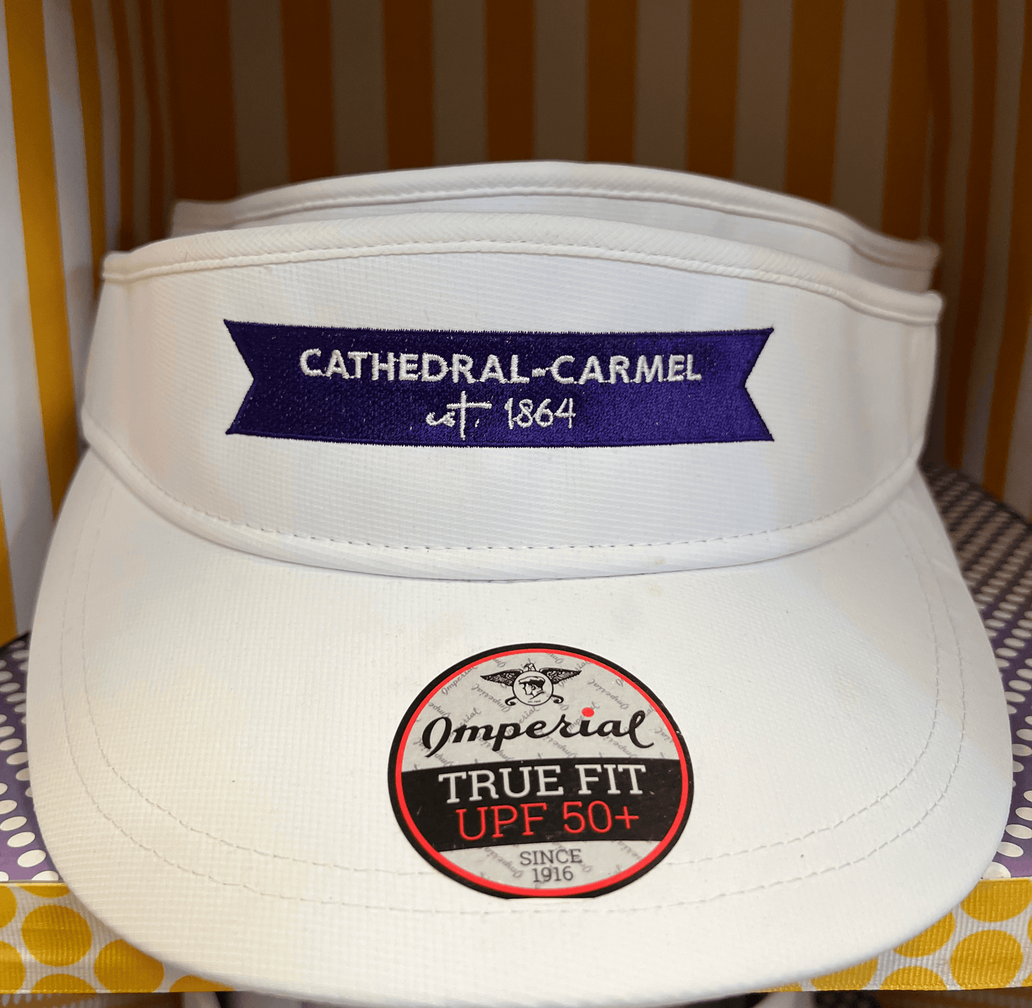 WHITE BANNER VISOR