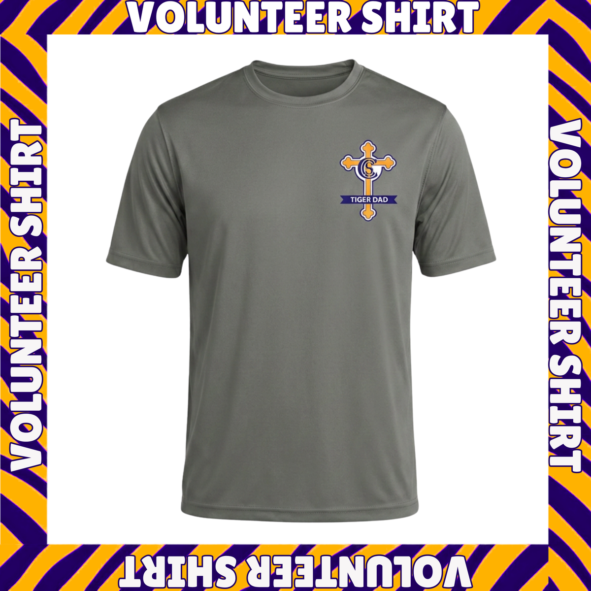 Drifit Shirt- Grey: TIGER DAD