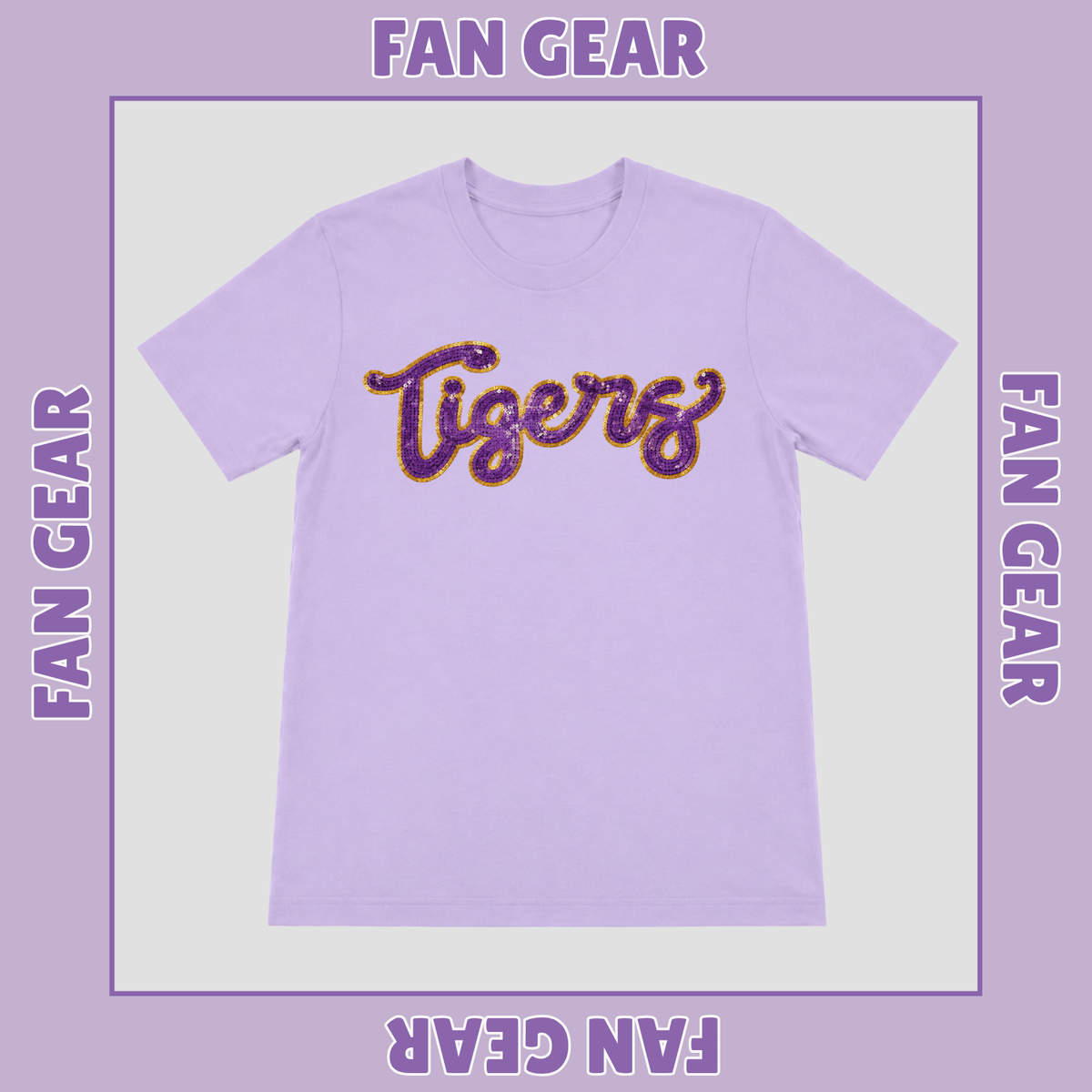 Tigers Sequin Fan Gear Shirt