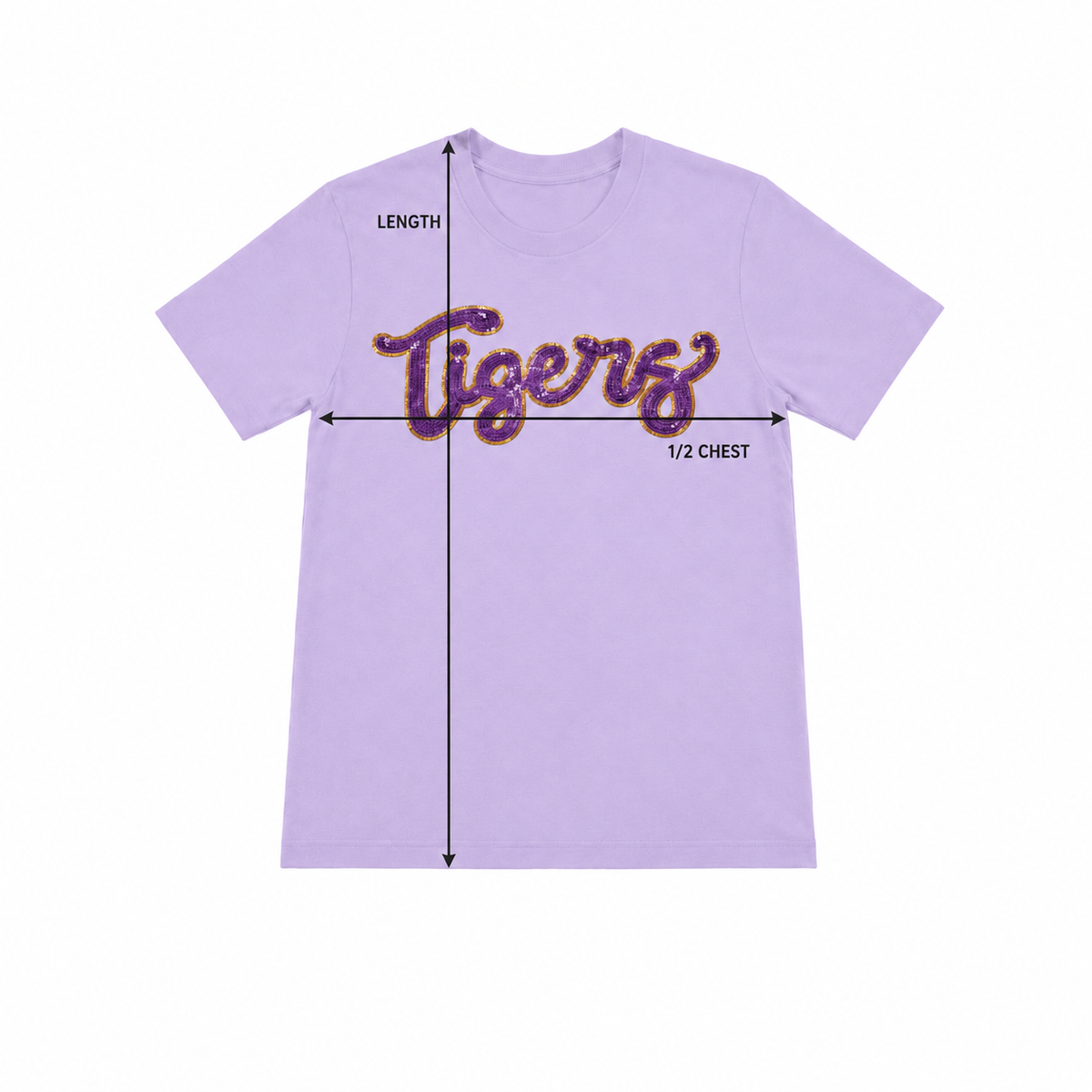 Tigers Sequin Fan Gear Shirt