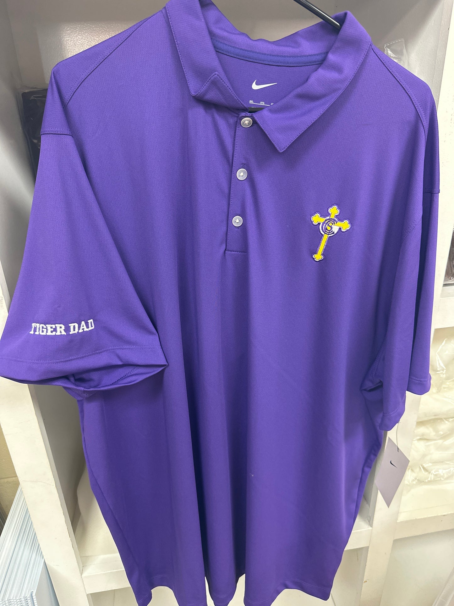 Dark Purple Tiger Dad Polo
