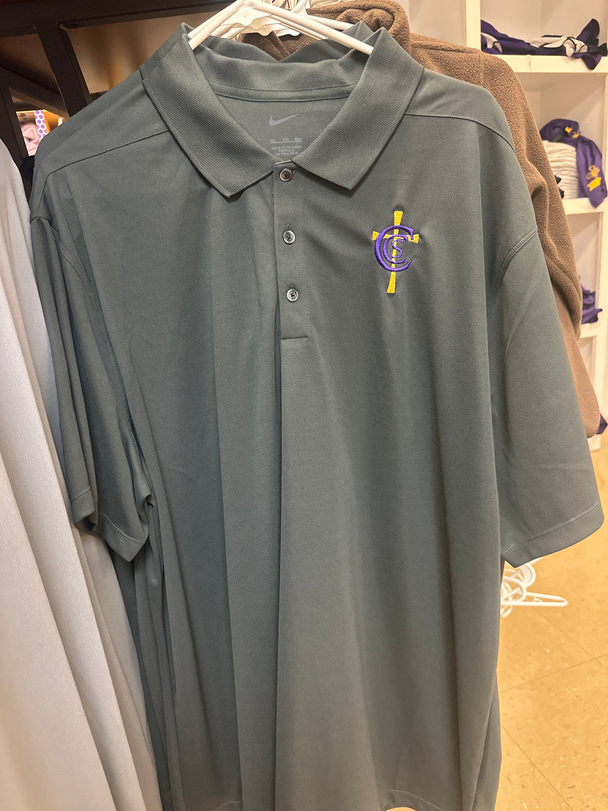 Nike Polo- Grey: TIGER DAD