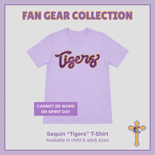 Tigers Sequin Fan Gear Shirt