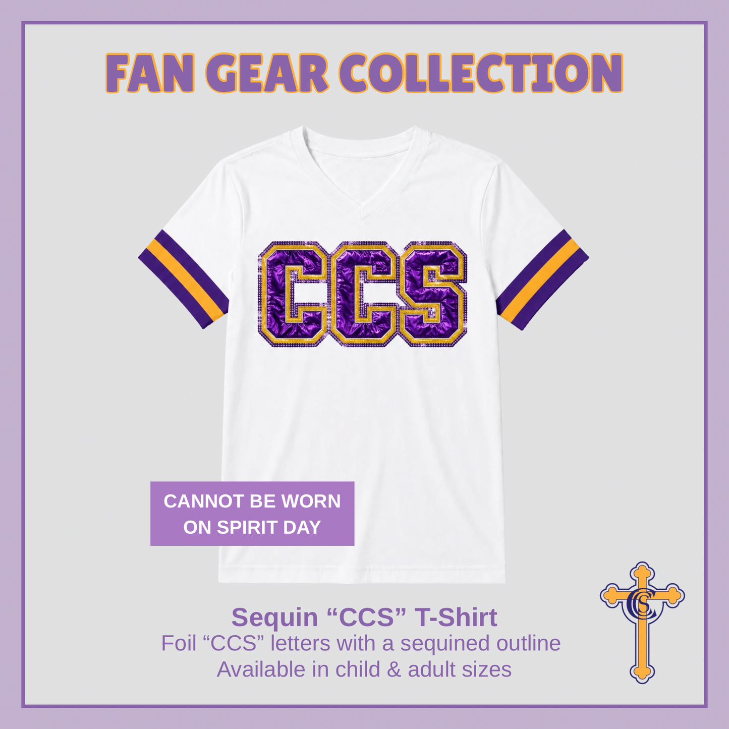 Sequin CCS Varsity Fan Gear Shirt