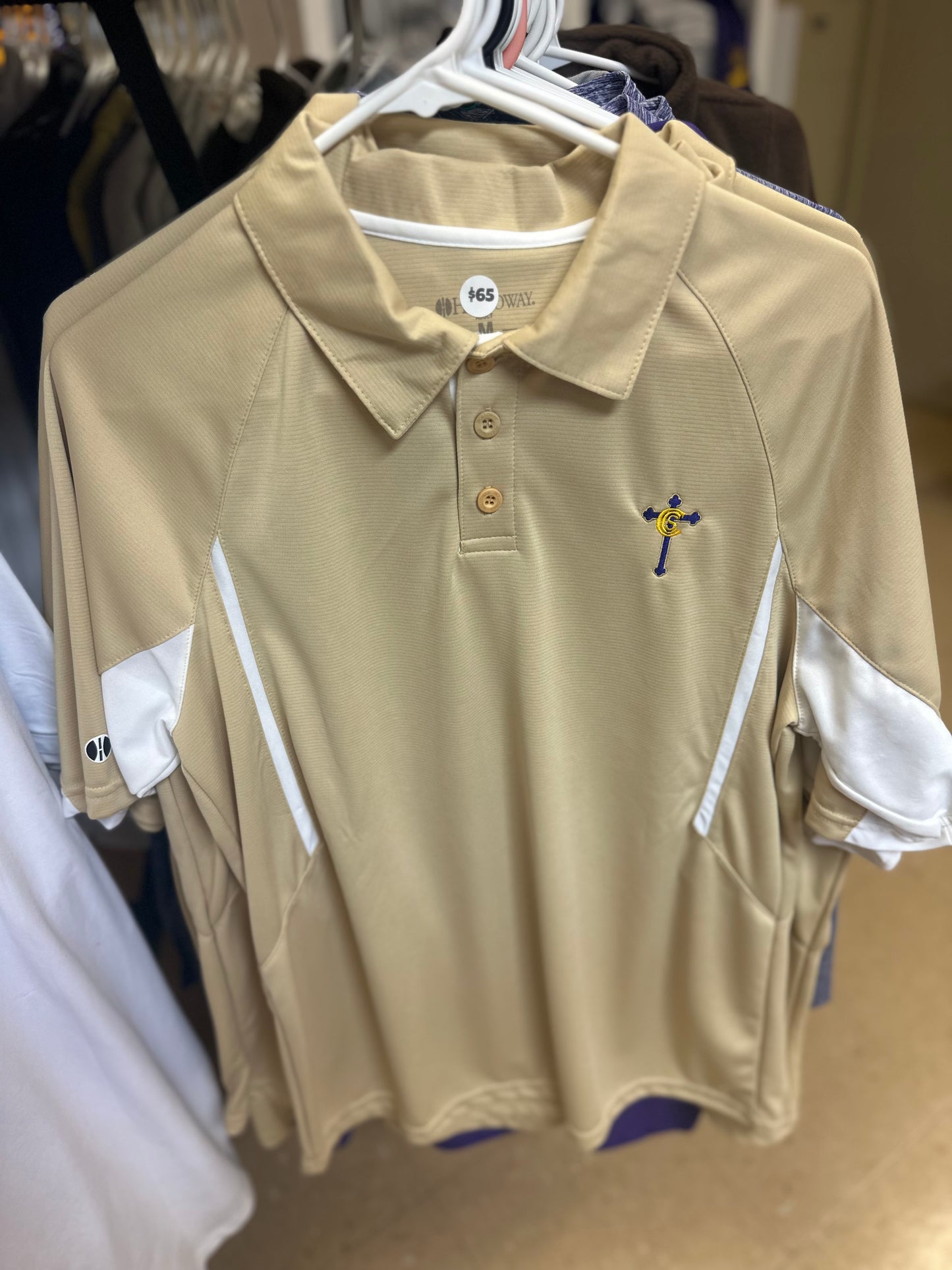 Gold Tiger Dad Polo-dry fit