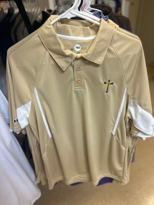 Gold Tiger Dad Polo-dry fit